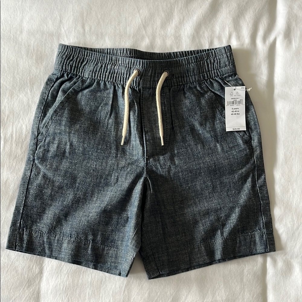 NWT!! GAP toddler boy chambray shorts